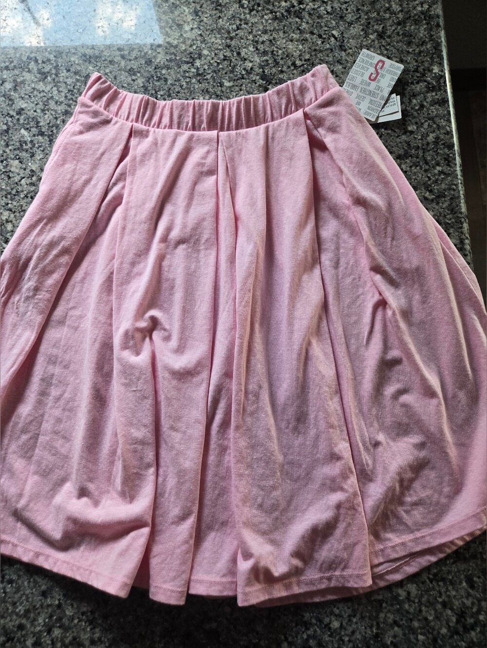 NWT - LuLaRoe Madison Pleated Skirt Light Pink With Pockets Size Small